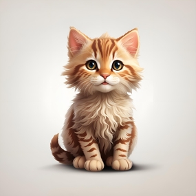 逼真彩铅小猫绘画作品图片